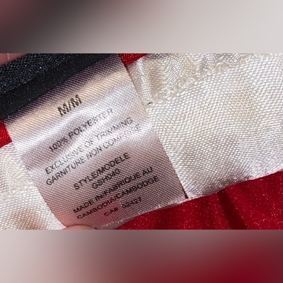 Women’s‎ STUDIO Donatella Y2K mob wife red satin Valentine robe size medium - Picture 10 of 13